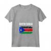 Emblema della Bandiera del Sud Sudan - Maglietta con Collo a V - Sostegno al Sudan del Sud