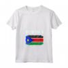 Emblema della Bandiera del Sud Sudan - Maglietta con Collo a V - Sostegno al Sudan del Sud
