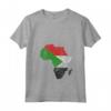 Donna Sudan Flag Africa Continent Silhouette - Gift for Sudans - Maglietta con Collo a V - Show Sudan Roots with Pride