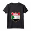 Donna Bandiera del Sudan Patch Design - Maglietta Collo a V Leggera per chi Ama il Sudan