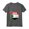 Donna Bandiera del Sudan Patch Design - Maglietta Collo a V Leggera per chi Ama il Sudan