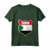 Donna Bandiera del Sudan Patch Design - Maglietta Collo a V Leggera per chi Ama il Sudan