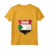 Donna Bandiera del Sudan Patch Design - Maglietta Collo a V Leggera per chi Ama il Sudan