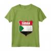 Donna Bandiera del Sudan Patch Design - Maglietta Collo a V Leggera per chi Ama il Sudan
