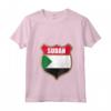 Donna Bandiera del Sudan Patch Design - Maglietta Collo a V Leggera per chi Ama il Sudan