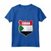 Donna Bandiera del Sudan Patch Design - Maglietta Collo a V Leggera per chi Ama il Sudan