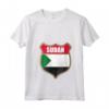 Donna Bandiera del Sudan Patch Design - Maglietta Collo a V Leggera per chi Ama il Sudan