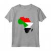 Sudan Bandiera Africa Continente Silhouette - Maglietta Regalo per Sudans - Mostra le tue Radici del Sudan