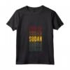 Donna Sudan Pride, Nato in Sudan Maglietta con Collo a V - Design Unico per Mostrare l'Orgoglio Nazionale - Acquista Online