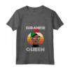 Retro Sunset Sudanese Queen - Maglietta Sudanese con Bandiera per Donne e Ragazze - Ideale per Regali di Natale o Compleanno