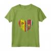 Donna SURINAMES Bandiera Spagnola Cuore | Spagna Suriname Flag Roots Maglietta con Collo a V - Mostra le tua radici con questa maglietta unica per uomini, donne e bambini