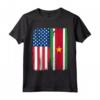 Maglietta Bandiera USA Suriname - Camicia Vintage per Mostrare il Tuo Doppio Amore - Ottimo Regalo di Natale o Compleanno