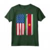 Maglietta Bandiera USA Suriname - Camicia Vintage per Mostrare il Tuo Doppio Amore - Ottimo Regalo di Natale o Compleanno