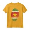 HapTiger Bandiera Impronta Digitale Maglietta - Proud People of Suriname - Unique Surinamese Culture Shirt