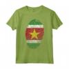 HapTiger Bandiera Impronta Digitale Maglietta - Proud People of Suriname - Unique Surinamese Culture Shirt