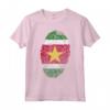HapTiger Bandiera Impronta Digitale Maglietta - Proud People of Suriname - Unique Surinamese Culture Shirt
