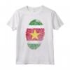 HapTiger Bandiera Impronta Digitale Maglietta - Proud People of Suriname - Unique Surinamese Culture Shirt