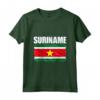 Emblema Bandiera Suriname Maglietta - Leggera e Taglio Classico - Ideale per Mostrare l'Orgoglio Nazionale