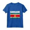 Emblema Bandiera Suriname Maglietta - Leggera e Taglio Classico - Ideale per Mostrare l'Orgoglio Nazionale
