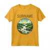 Suriname Scenario Art Deco Maglietta - Esplora la bellezza del Suriname con questo Design Unico