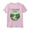 Suriname Scenario Art Deco Maglietta - Esplora la bellezza del Suriname con questo Design Unico