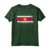 Maglietta Suriname Bandiera Surinamer - Camicia Regalo Compleanno Natale - Stile Pennello Ruvido