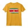 Maglietta Suriname Bandiera Surinamer - Camicia Regalo Compleanno Natale - Stile Pennello Ruvido