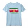 Maglietta Suriname Bandiera Surinamer - Camicia Regalo Compleanno Natale - Stile Pennello Ruvido