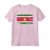 Maglietta Suriname Bandiera Surinamer - Camicia Regalo Compleanno Natale - Stile Pennello Ruvido