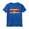 Maglietta Suriname Bandiera Surinamer - Camicia Regalo Compleanno Natale - Stile Pennello Ruvido