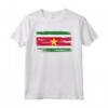 Maglietta Suriname Bandiera Surinamer - Camicia Regalo Compleanno Natale - Stile Pennello Ruvido