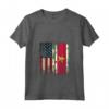 Donna SURINAMI RADICI | Mezza bandiera americana | BANDIERA USA Suriname Maglietta con Collo a V - Patriot Heart - Ideale per Compleanno, Festa della Mamma e Mese del Patrimonio Ispanico