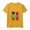 Donna Radici surinamesi | Mezza Bandiera Giamaicana | Giamaica Suriname Maglietta con Collo a V - Abbigliamento patriottico per Uomini, Donne e Bambini