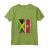 Donna Radici surinamesi | Mezza Bandiera Giamaicana | Giamaica Suriname Maglietta con Collo a V - Abbigliamento patriottico per Uomini, Donne e Bambini