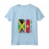 Donna Radici surinamesi | Mezza Bandiera Giamaicana | Giamaica Suriname Maglietta con Collo a V - Abbigliamento patriottico per Uomini, Donne e Bambini