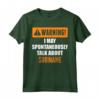 Avviso Posso parlare spontaneamente del Suriname - Maglietta per Esperti - Regalo Unico per Amanti del Suriname