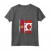 Donna SURINAMES Roots | Mezza bandiera CANADESE | Canada Suriname Kids Maglietta con Collo a V - Surinamese Roots, Canadian Pride T-shirt - Ideale come regalo patriottico