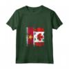 Donna SURINAMES Roots | Mezza bandiera CANADESE | Canada Suriname Kids Maglietta con Collo a V - Surinamese Roots, Canadian Pride T-shirt - Ideale come regalo patriottico