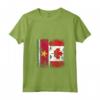 Donna SURINAMES Roots | Mezza bandiera CANADESE | Canada Suriname Kids Maglietta con Collo a V - Surinamese Roots, Canadian Pride T-shirt - Ideale come regalo patriottico