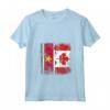 Donna SURINAMES Roots | Mezza bandiera CANADESE | Canada Suriname Kids Maglietta con Collo a V - Surinamese Roots, Canadian Pride T-shirt - Ideale come regalo patriottico