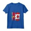 Donna SURINAMES Roots | Mezza bandiera CANADESE | Canada Suriname Kids Maglietta con Collo a V - Surinamese Roots, Canadian Pride T-shirt - Ideale come regalo patriottico