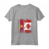 Donna SURINAMES Roots | Mezza bandiera CANADESE | Canada Suriname Kids Maglietta con Collo a V - Surinamese Roots, Canadian Pride T-shirt - Ideale come regalo patriottico