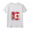 Donna SURINAMES Roots | Mezza bandiera CANADESE | Canada Suriname Kids Maglietta con Collo a V - Surinamese Roots, Canadian Pride T-shirt - Ideale come regalo patriottico