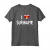 MAGLIETTA I LOVE Suriname - Camicia Vintage Souvenir Retro - Squadra Nazionale Calcio Suriname