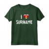 MAGLIETTA I LOVE Suriname - Camicia Vintage Souvenir Retro - Squadra Nazionale Calcio Suriname