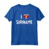 MAGLIETTA I LOVE Suriname - Camicia Vintage Souvenir Retro - Squadra Nazionale Calcio Suriname