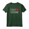 I Really Love Suriname Maglietta - Moda Minimalista per Esprimere Amore e Orgoglio per il Paese - Acquista Online Maglietta Tema Culturale