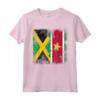 Radici Surinamesi | Mezza Bandiera Giamaicana - Giamaica Suriname Maglietta - Ideale per Uomini, Donne e Bambini