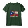 Donna Puerto Rico Suriname Bandiere - Mezzo Suriname Portoricano Maglietta con Collo a V - Abbigliamento per il Mese del Patrimonio Ispanico
