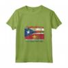 Donna Puerto Rico Suriname Bandiere - Mezzo Suriname Portoricano Maglietta con Collo a V - Abbigliamento per il Mese del Patrimonio Ispanico